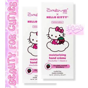 The Crème  Shop Hello Kitty Chocolate Covered Strawberry Hand Cream NIB